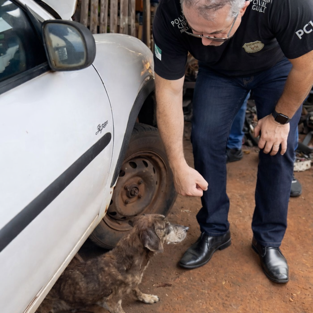 Resgate Urgente em Santo Antônio da Platina: Cão é salvo de maus-tratos e responsáveis são presos